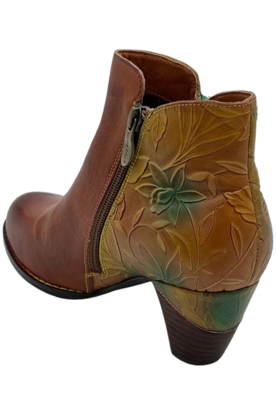 L'Artiste x Jane & Coco Leather Ankle Boots Allurable Camel - Medium - Picture 3 of 3
